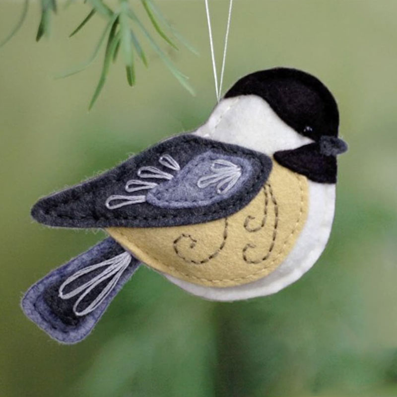 🐦Hand Embroidered Felt Bird Ornament