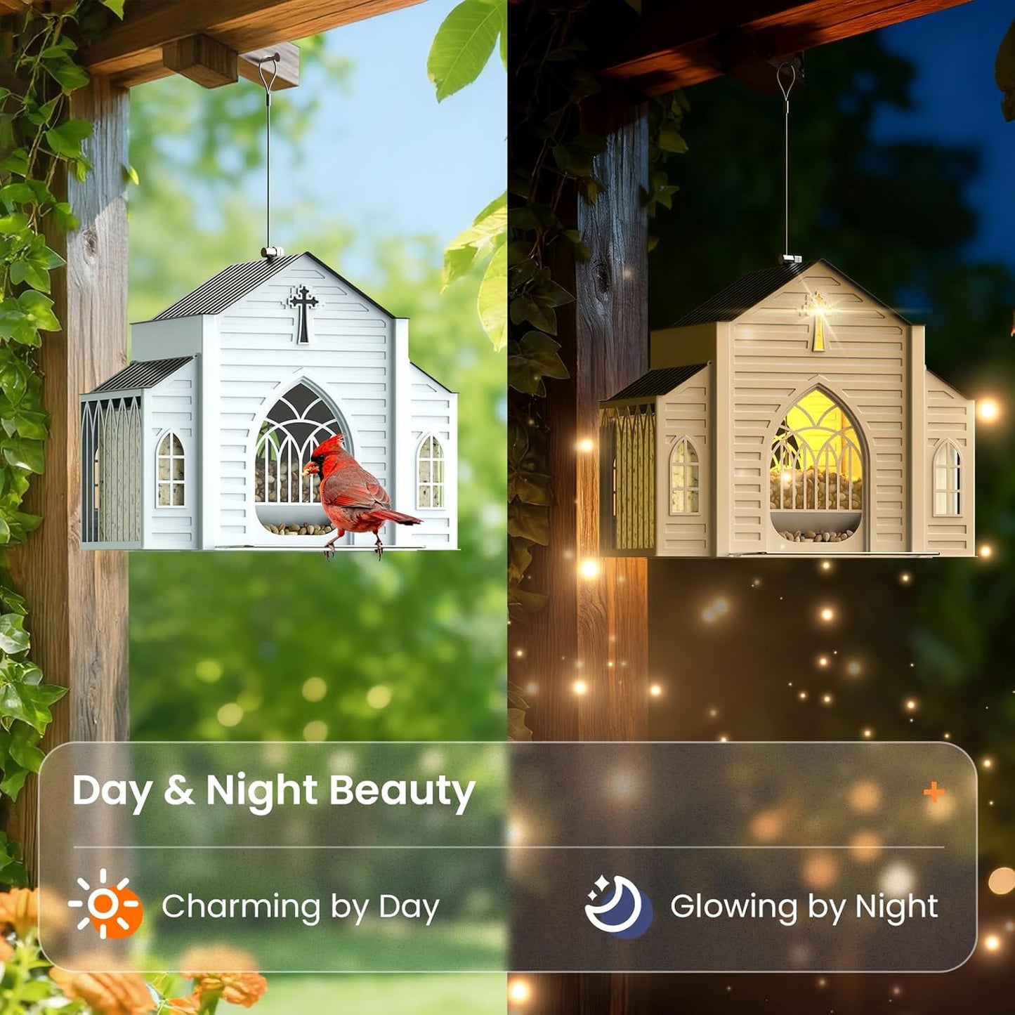 🔥Church-Shaped Metal Solar Bird Feeder🎁Buy 2 Free Shipping
