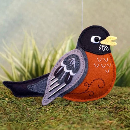 🐦Hand Embroidered Felt Bird Ornament