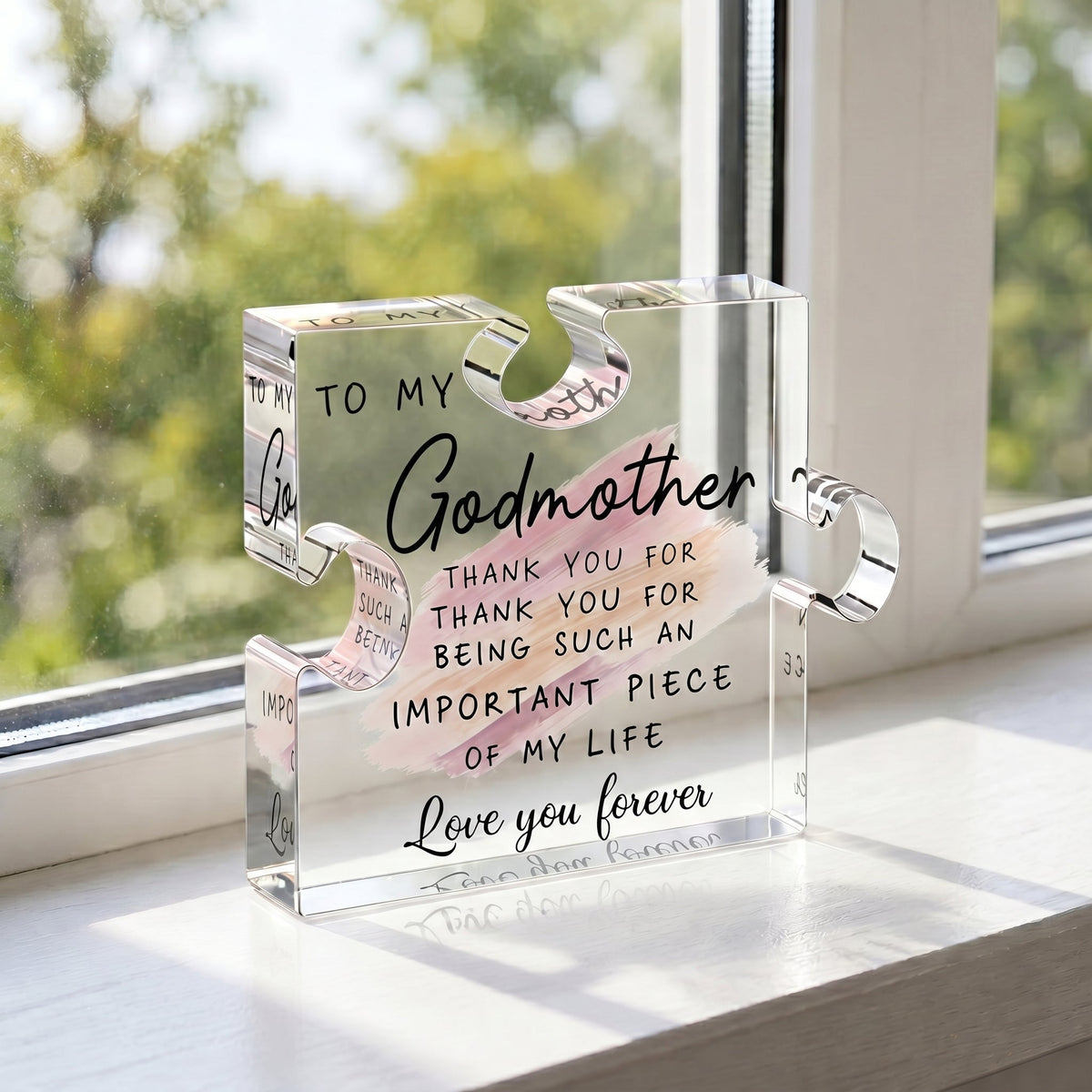 The "Important Piece of My Life" Acrylic Puzzle Keepsake | Heartfelt Gift for Family & Friends