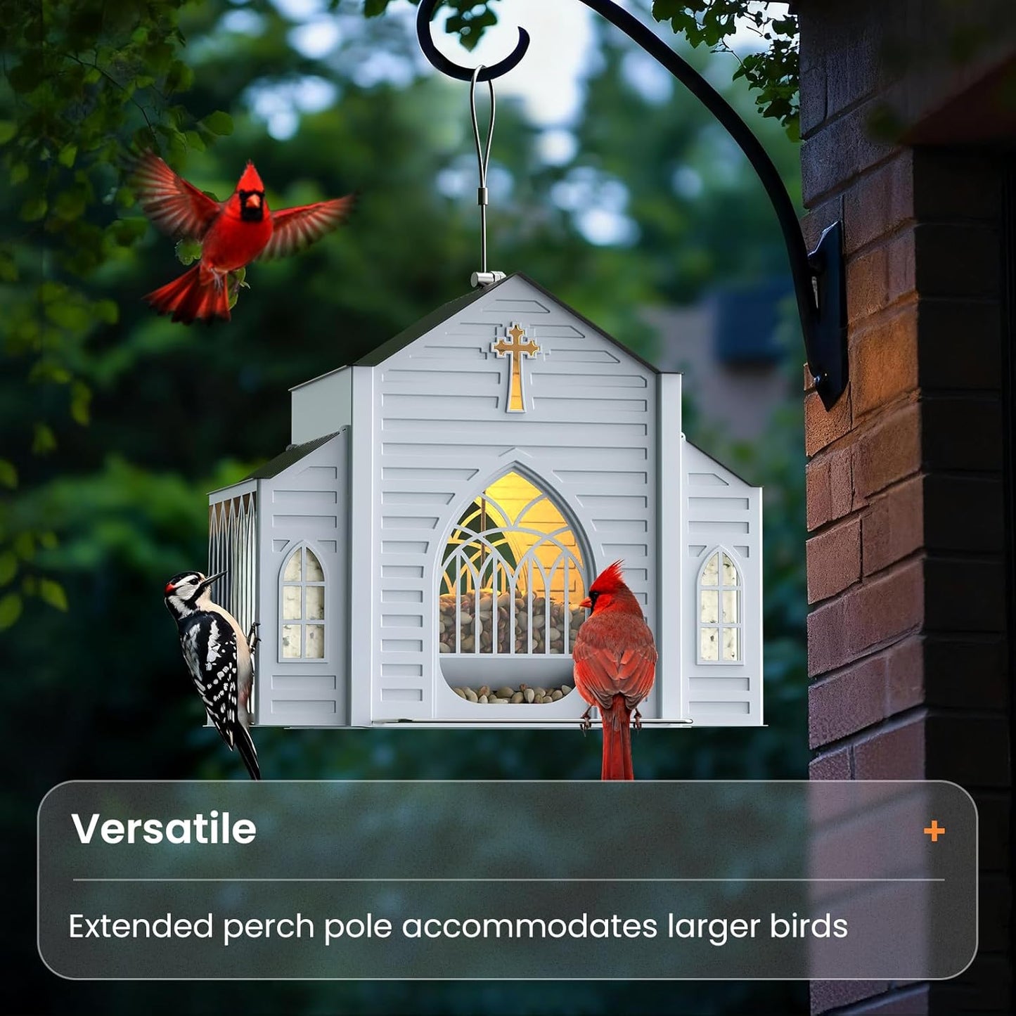 🔥Church-Shaped Metal Solar Bird Feeder🎁Buy 2 Free Shipping