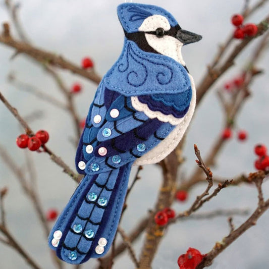 🐦Hand Embroidered Felt Bird Ornament