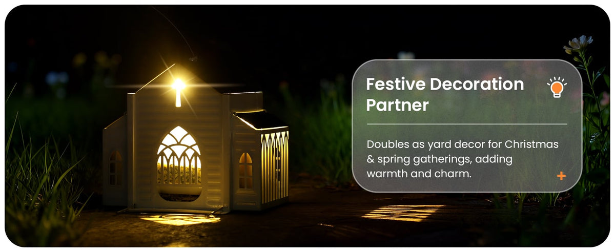 🔥Church-Shaped Metal Solar Bird Feeder🎁Buy 2 Free Shipping