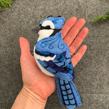 🐦Hand Embroidered Felt Bird Ornament