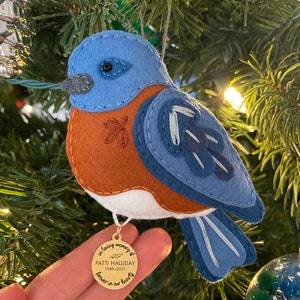 🐦Hand Embroidered Felt Bird Ornament
