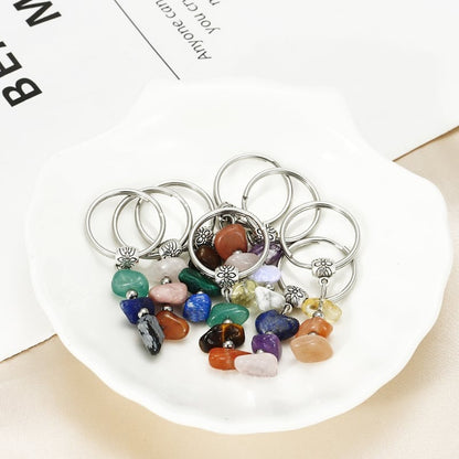 ✨Handmade Natural Stone Keychain – Carry Positivity Everywhere