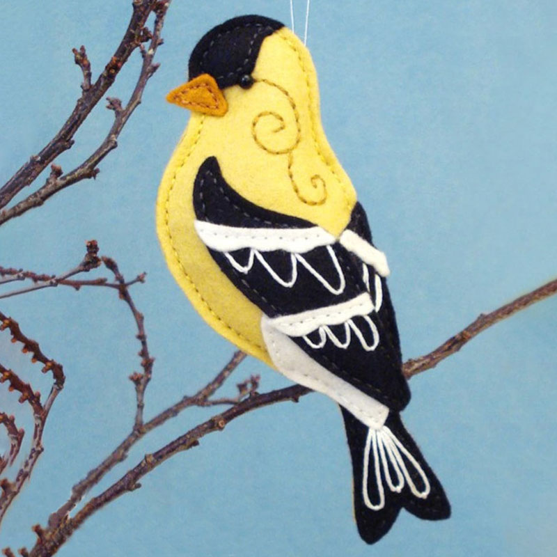 🐦Hand Embroidered Felt Bird Ornament